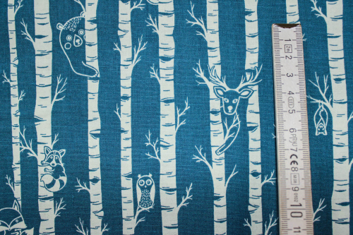 Preview: Designerbaumwolle Moonlit Forest (10 cm)